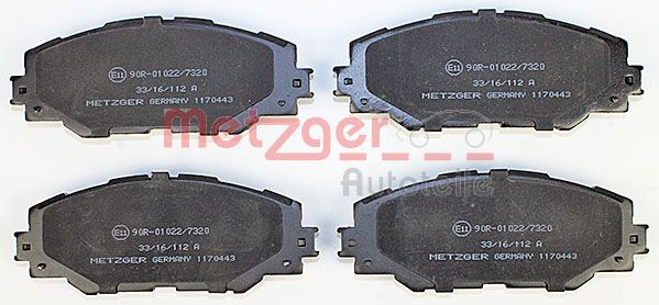 METZGER 1170443 GREENPARTS Bremsbelagsatz, Scheibenbremse